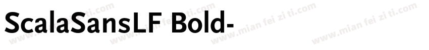 ScalaSansLF Bold字体转换